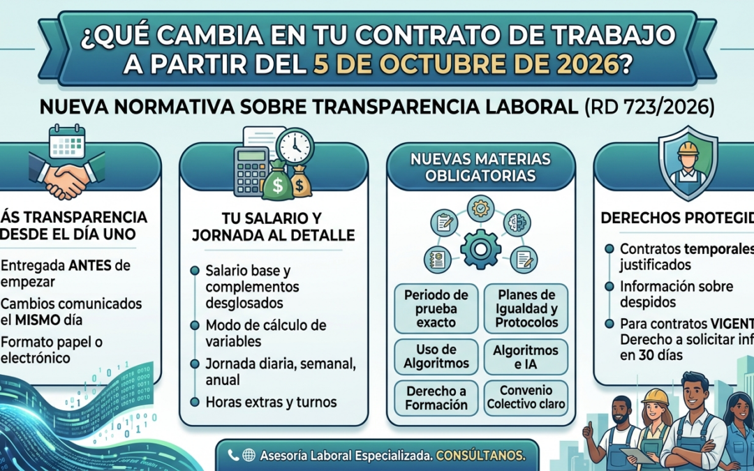 Transparencia en condiciones de trabajo 2026