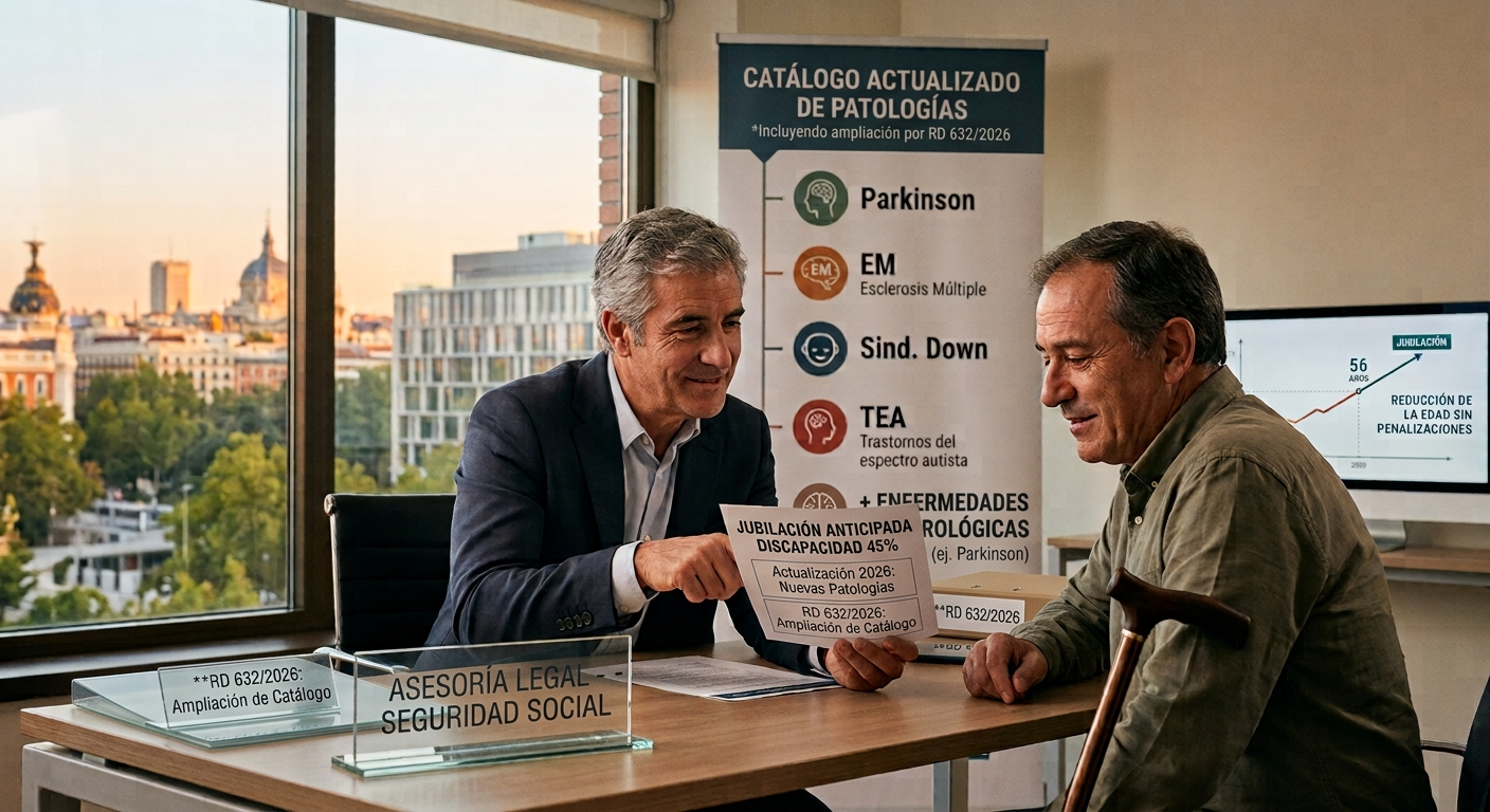 Jubilarse anticipadamente si tienes una discapacidad del 45%